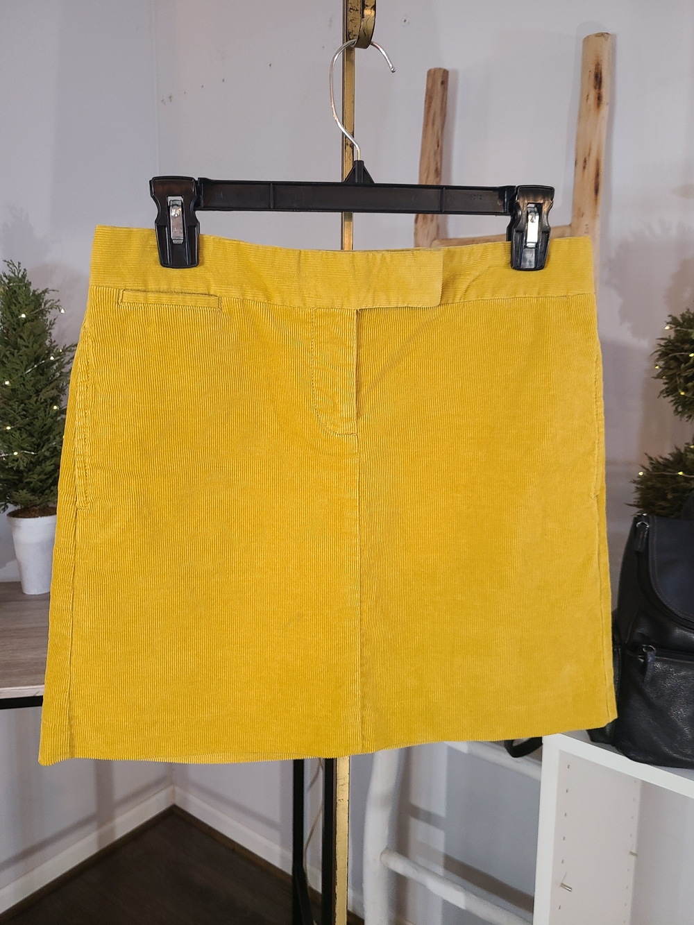 J. Crew Yellow Corduroy Mini Skirt